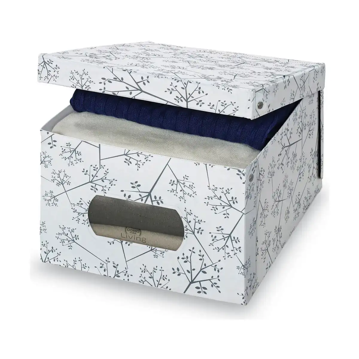 Boite multiusage domopak living 916060 blanc 39 x 50 x 24 cm _2609. DIAYTAR COTE D'IVOIRE - L'Artisanat à Portée de Clic. Découvrez notre boutique en ligne pour trouver des produits uniques qui célèbrent la créativité et l'artisanat sénégalais.