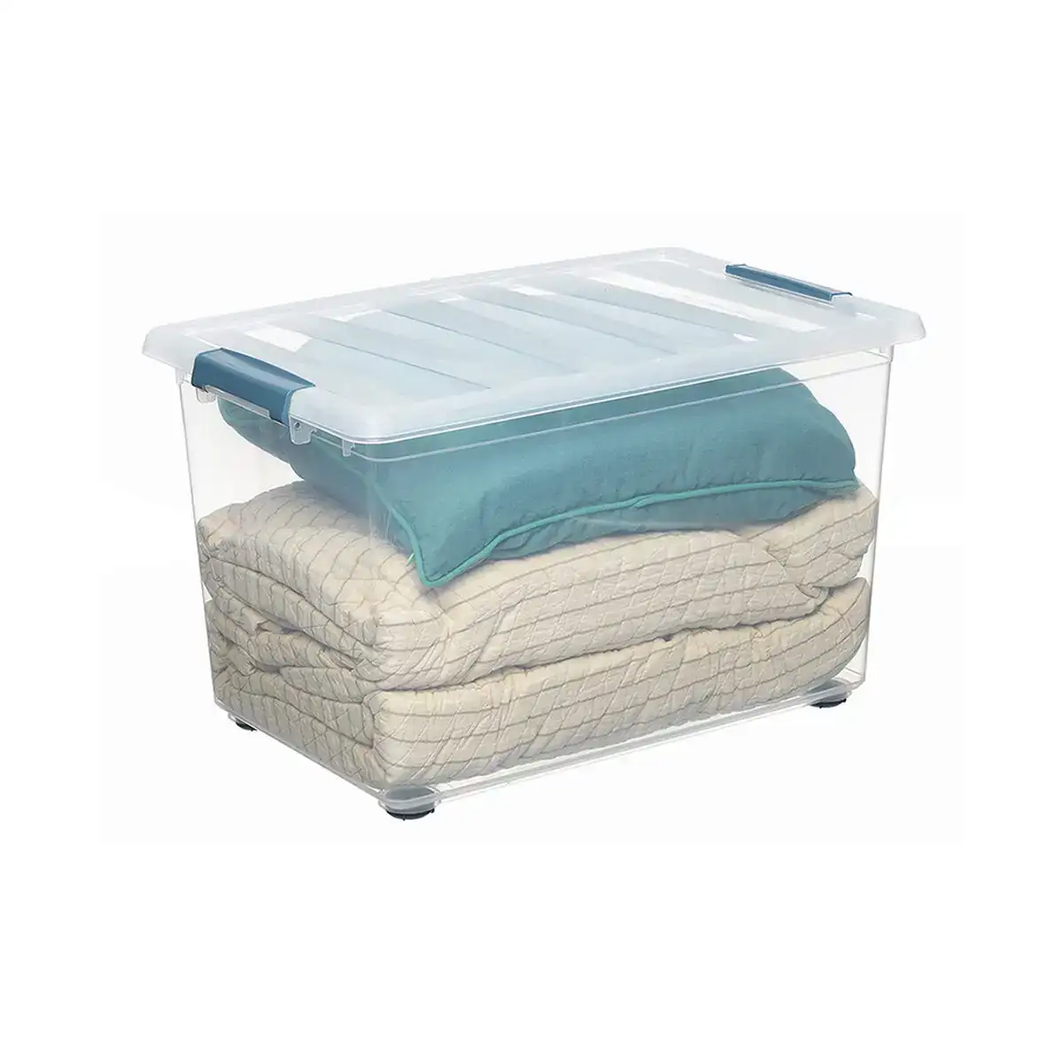 Boite multiusage domopak living katla avec des roues avec des poignees transparent 57 l 59 x 39 x 36 5 cm _5070. DIAYTAR COTE D'IVOIRE - Votre Passage Vers l'Excellence Shopping. Découvrez un catalogue en ligne qui offre une expérience d'achat exceptionnelle, avec des produits soigneusement sélectionnés pour satisfaire tous les goûts.