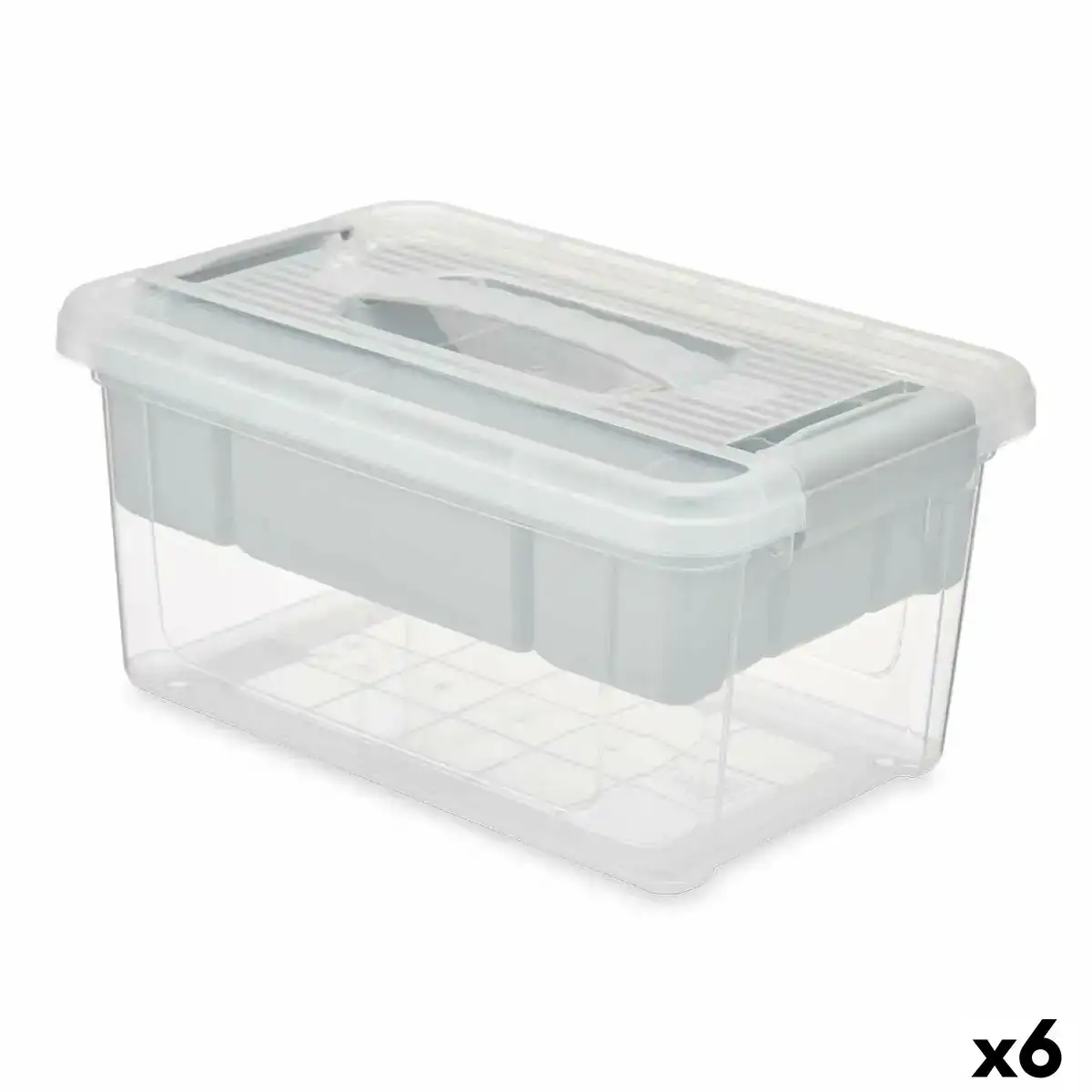 Boite multiusage gris transparent plastique 5 l 29 5 x 14 5 x 19 2 cm 6 unites _6226. DIAYTAR COTE D'IVOIRE - Votre Destination pour un Shopping Unique. Parcourez notre catalogue et trouvez des articles qui vous inspirent et vous édifient.