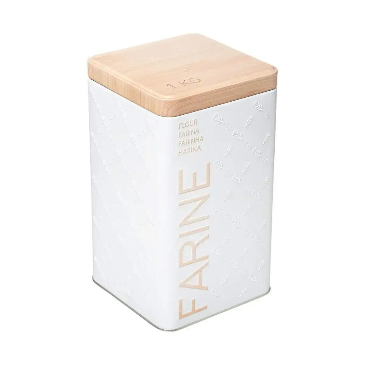 Boite multiusage nature scandi metal blanc 1 kg_9508. DIAYTAR COTE D'IVOIRE - Où Choisir Devient une Découverte. Explorez notre boutique en ligne et trouvez des articles qui vous surprennent et vous ravissent à chaque clic.