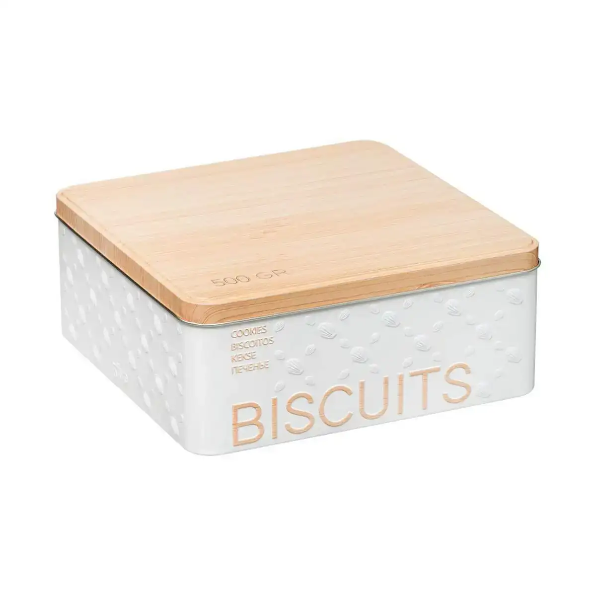 Boite multiusage nature scandi metal blanc 500 gr_1034. DIAYTAR COTE D'IVOIRE - Là où Chaque Produit a son Propre Éclat. Explorez notre boutique en ligne et trouvez des articles qui ajoutent de la brillance à votre quotidien.
