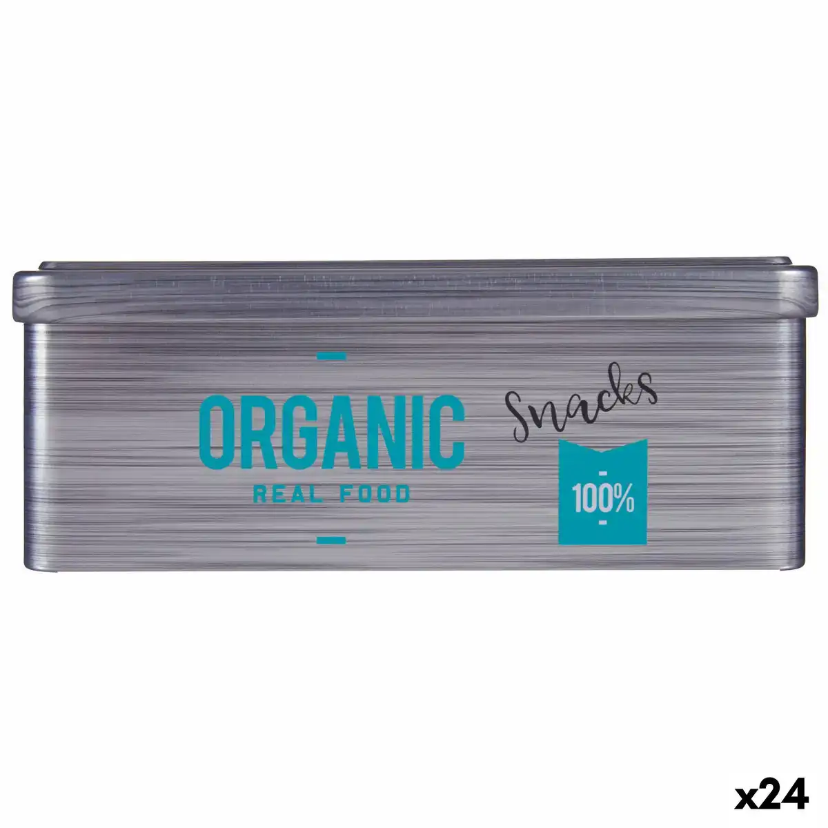 Boite organic snacks gris fer blanc 11 x 7 1 x 18 cm 24 unites _8903. DIAYTAR COTE D'IVOIRE - Là où le Chic Rencontre la Tradition. Naviguez à travers notre catalogue et choisissez des produits qui équilibrent l'élégance intemporelle et l'innovation moderne.