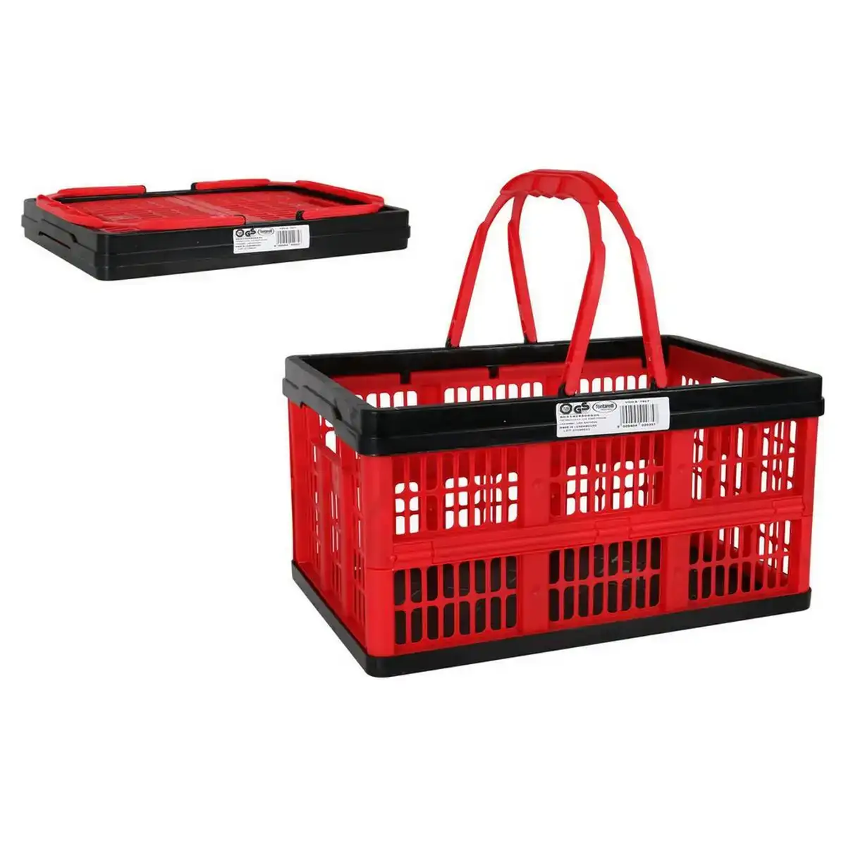 Boite pliable avec poignees tontarelli voila 16 l rouge 39 x 25 5 x 21 cm_1946. DIAYTAR COTE D'IVOIRE - Votre Destination Shopping Authentique. Explorez notre boutique en ligne et découvrez des trésors qui reflètent l'âme du Côte d'Ivoire, pour une expérience shopping unique.