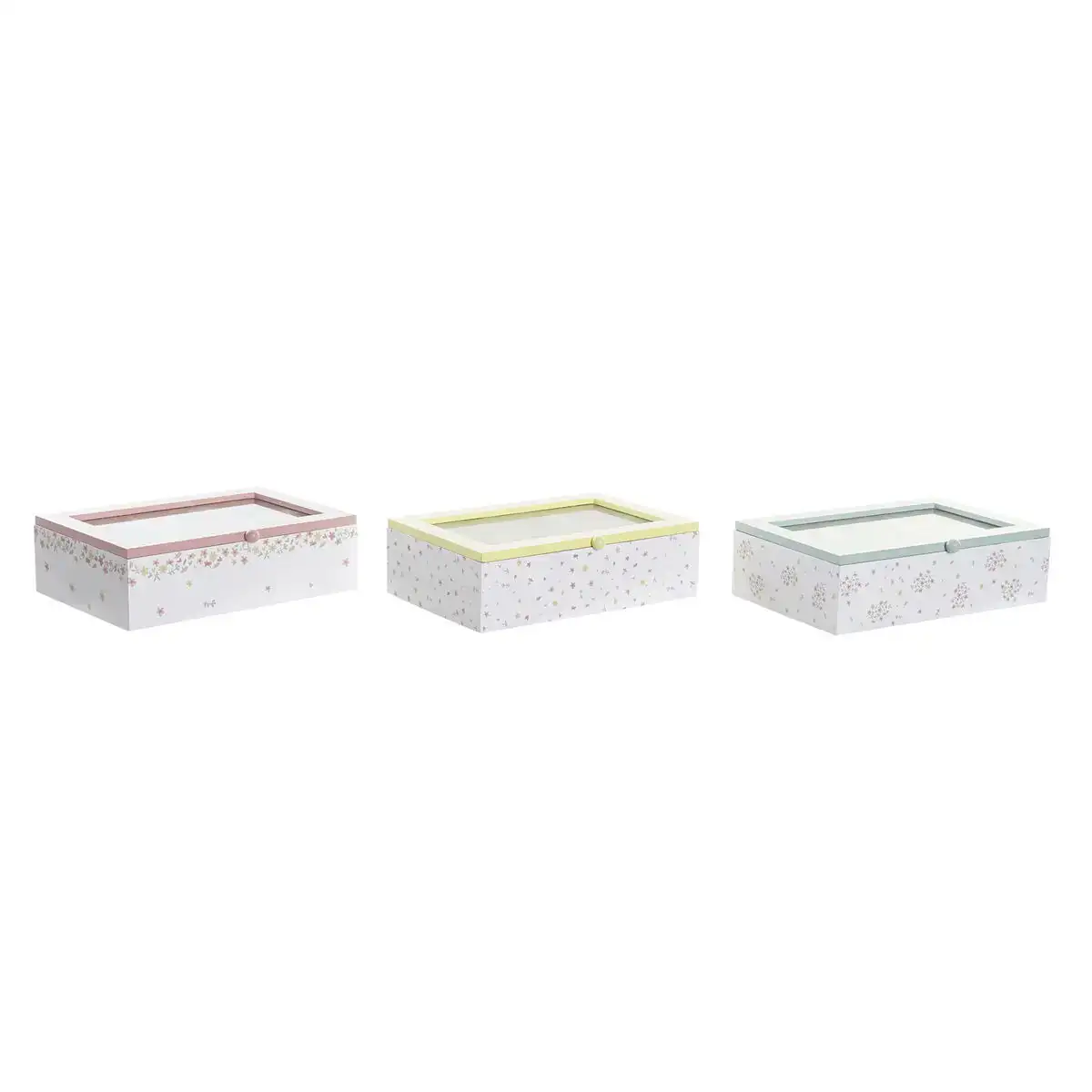 Boite pour infusions dkd home decor jaune rouge vert verre bois mdf 3 pieces 23 x 15 x 7 cm_6548. DIAYTAR COTE D'IVOIRE - L'Art de Magasiner sans Limites. Naviguez à travers notre collection diversifiée pour trouver des produits qui élargiront vos horizons shopping.