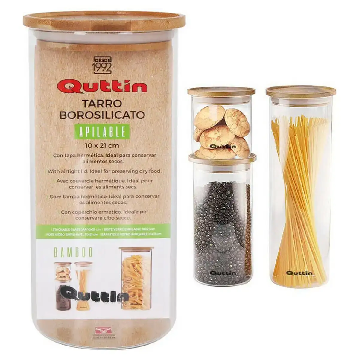 Boite quttin bambou verre borosilicate empilable 10 x 21 cm _3906. Bienvenue sur DIAYTAR COTE D'IVOIRE - Où Chaque Détail compte. Plongez dans notre univers et choisissez des produits qui ajoutent de l'éclat et de la joie à votre quotidien.
