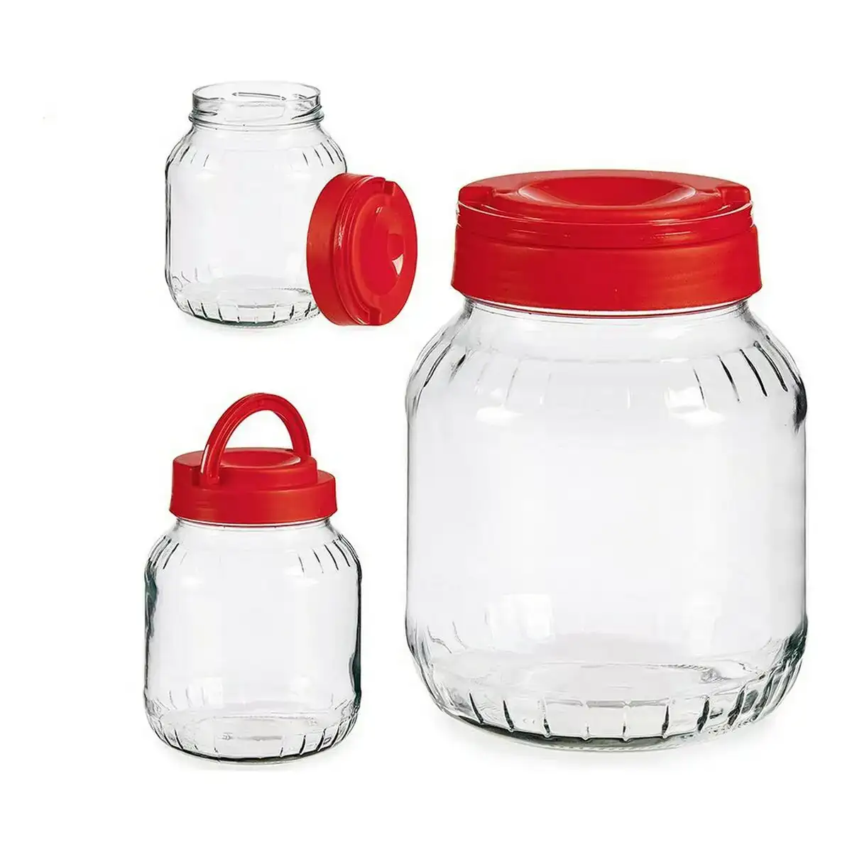 Boite rouge transparent 1 7 l 13 5 x 17 5 x 13 5 cm verre_1307. DIAYTAR COTE D'IVOIRE - Où Choisir Devient une Découverte. Explorez notre boutique en ligne et trouvez des articles qui vous surprennent et vous ravissent à chaque clic.