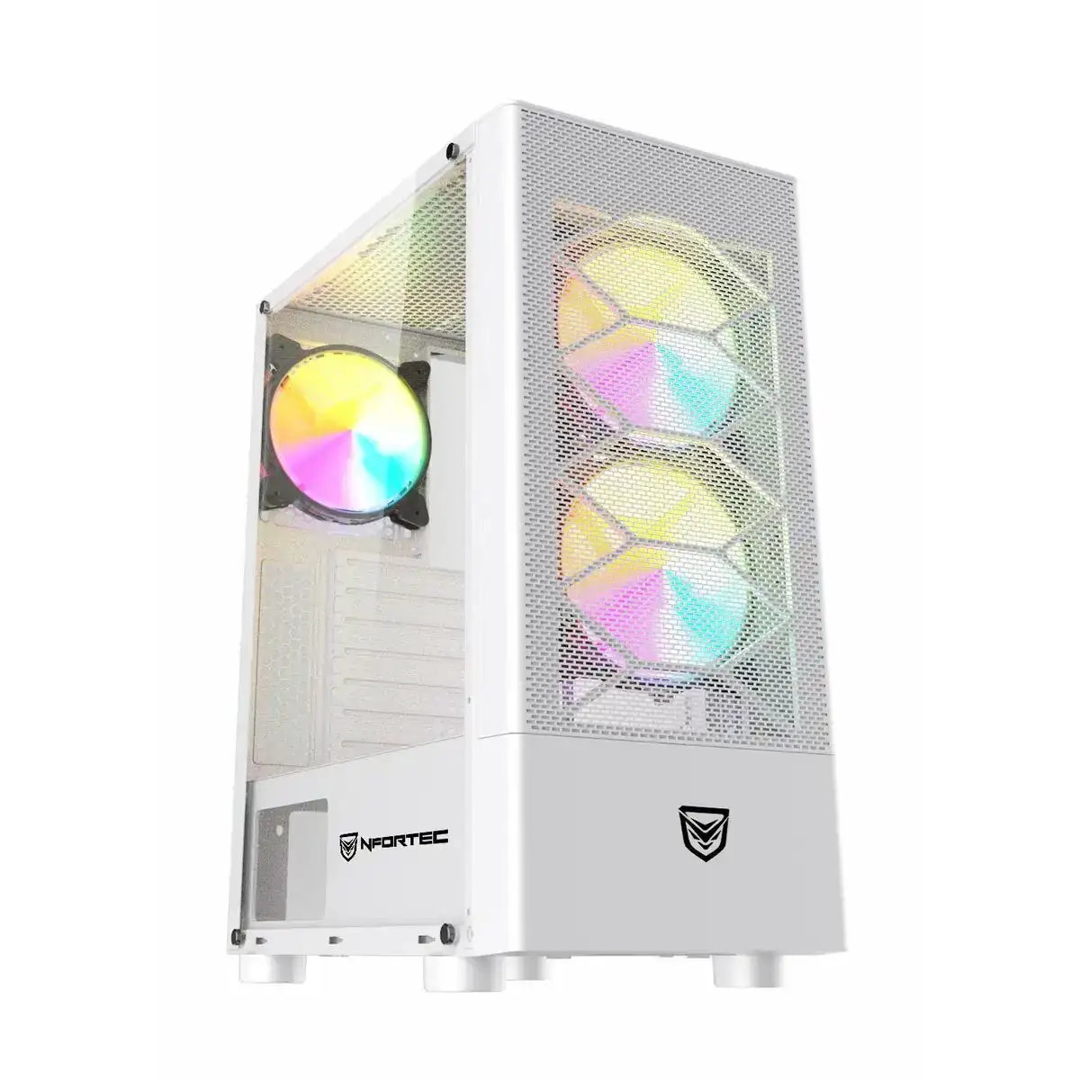 Boitier atx semi tour nfortec caelum blanc rgb_3997. DIAYTAR COTE D'IVOIRE - Où Chaque Produit est une Histoire à Raconter. Découvrez notre sélection de produits qui vous permettent de créer votre propre récit à travers vos achats.