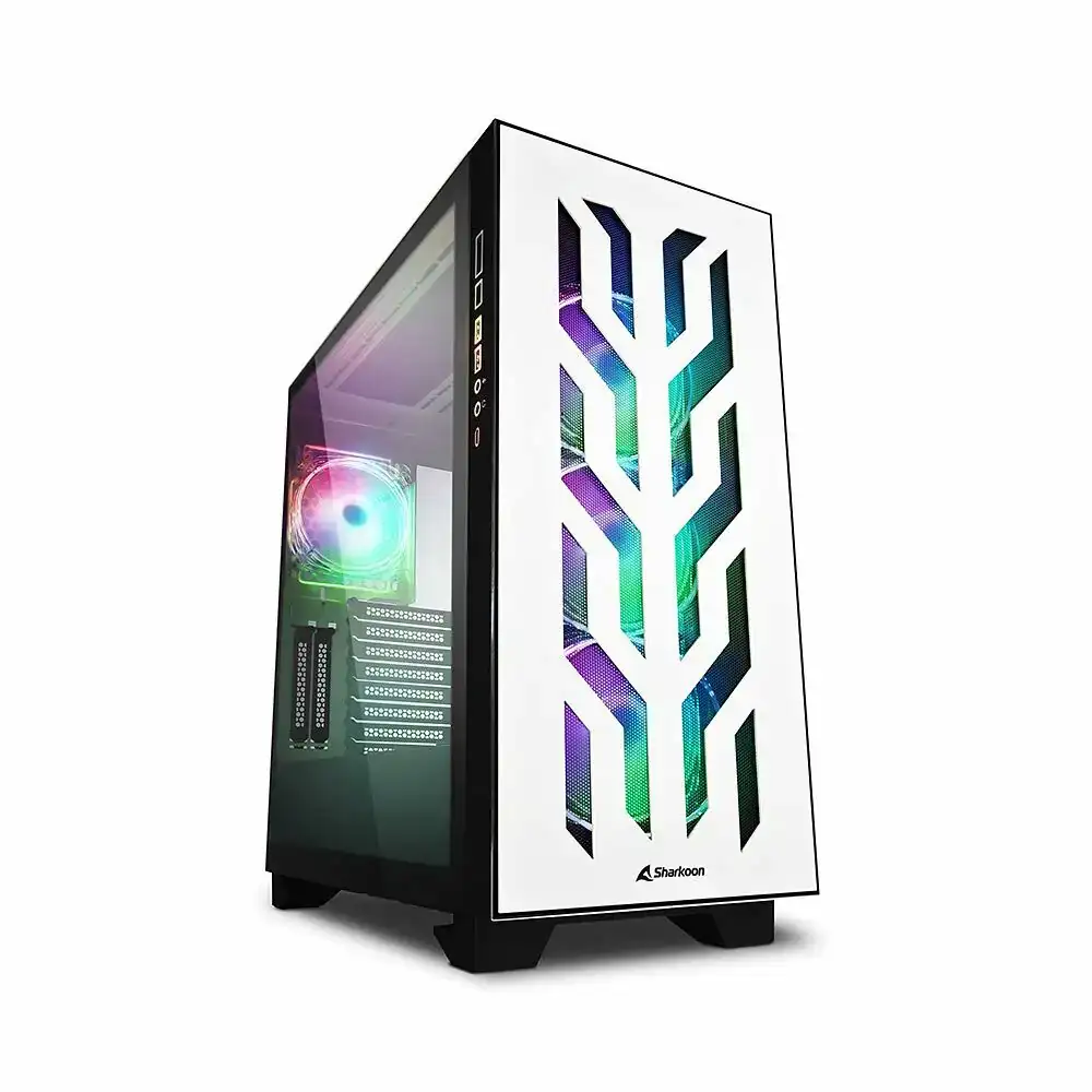 Boitier atx semi tour sharkoon ca300t led rgb blanc_7431. DIAYTAR COTE D'IVOIRE - Où Choisir est une Célébration de l'Artisanat. Explorez notre boutique en ligne et choisissez des articles qui incarnent l'art et le savoir-faire du Côte d'Ivoire.