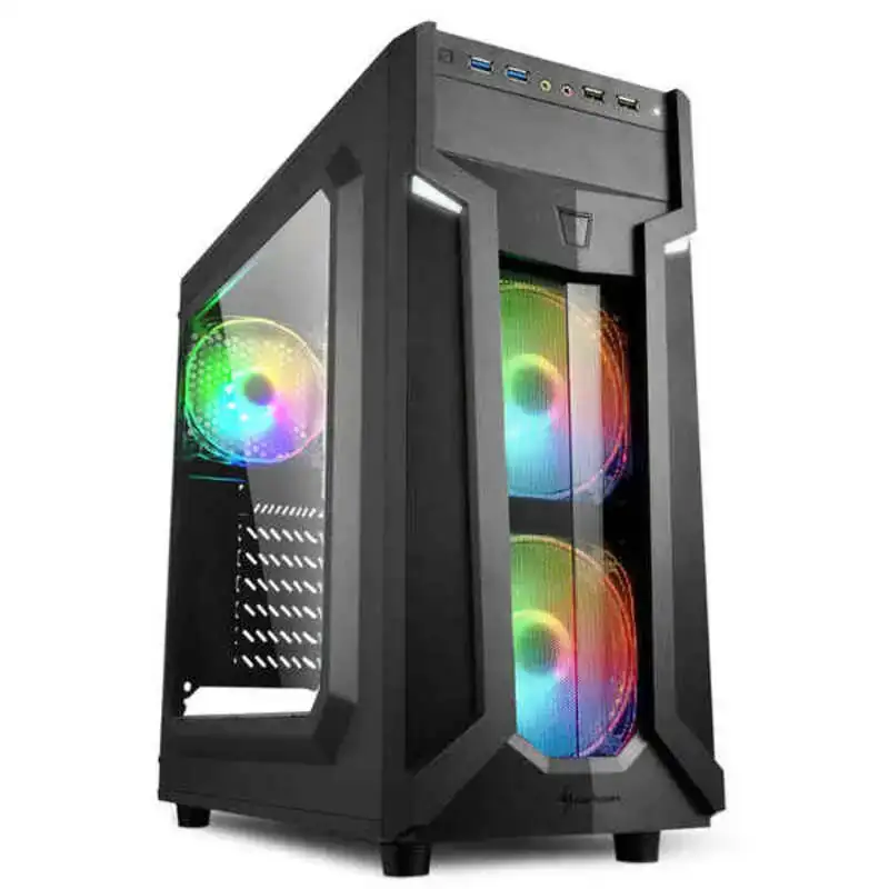 Boitier atx semi tour sharkoon vg6 w rgb noir_1219. DIAYTAR COTE D'IVOIRE - Là où le Shopping devient une Fête des Sens. Plongez dans notre univers et choisissez des produits qui éveillent votre goût pour l'esthétique et l'authenticité.