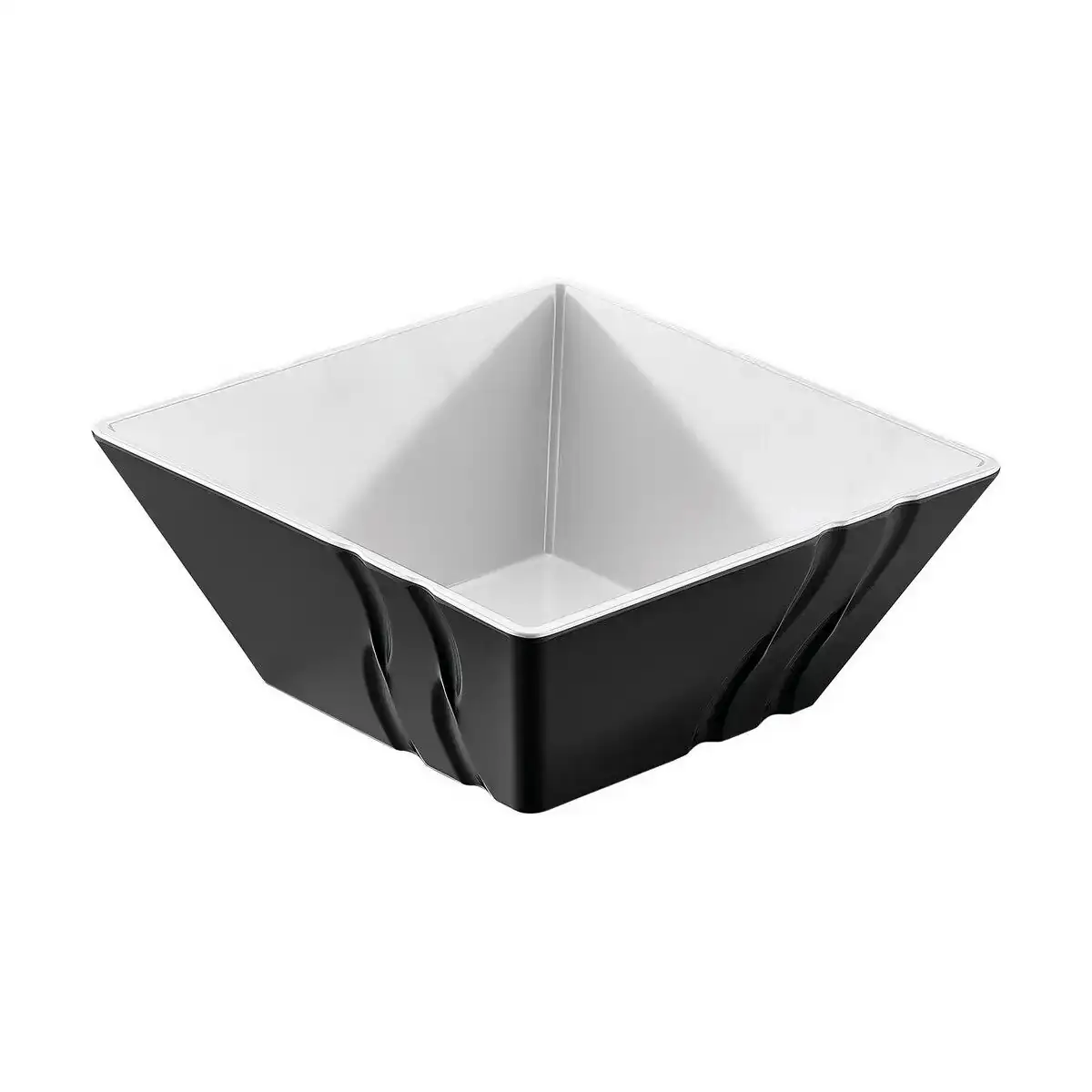 Bol inde luxor melamine noir blanc noir 24 x 24 x 10 cm_5603. Entrez dans l'Univers de DIAYTAR COTE D'IVOIRE - Où Choisir est un Voyage. Explorez notre gamme diversifiée et trouvez des articles qui répondent à tous vos besoins et envies.