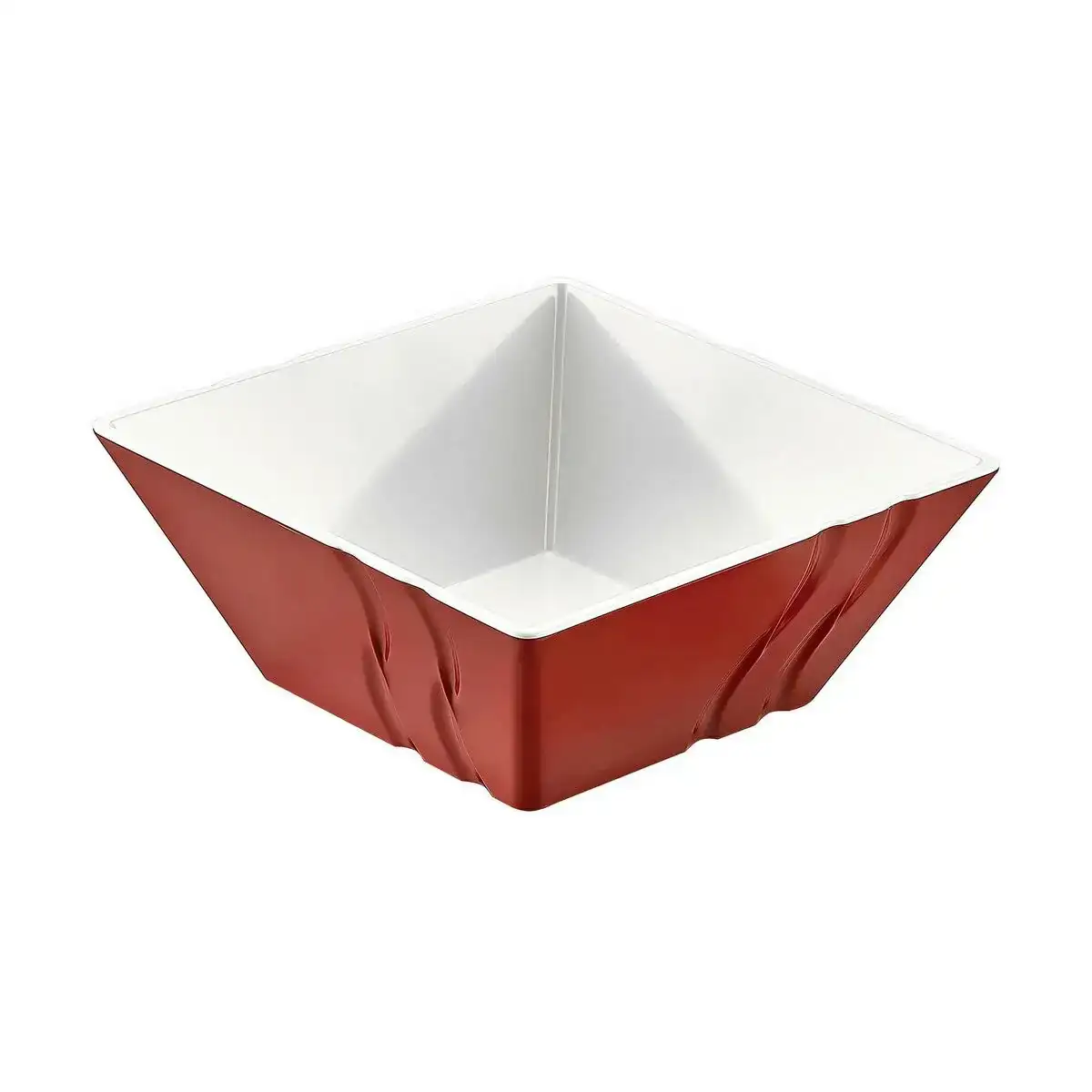 Bol inde luxor melamine rojo blanco rouge 24 x 24 x 10 cm_1485. Bienvenue chez DIAYTAR COTE D'IVOIRE - Où Chaque Article Est une Découverte. Naviguez à travers nos offres et laissez-vous surprendre par des trésors cachés qui enrichiront votre vie.