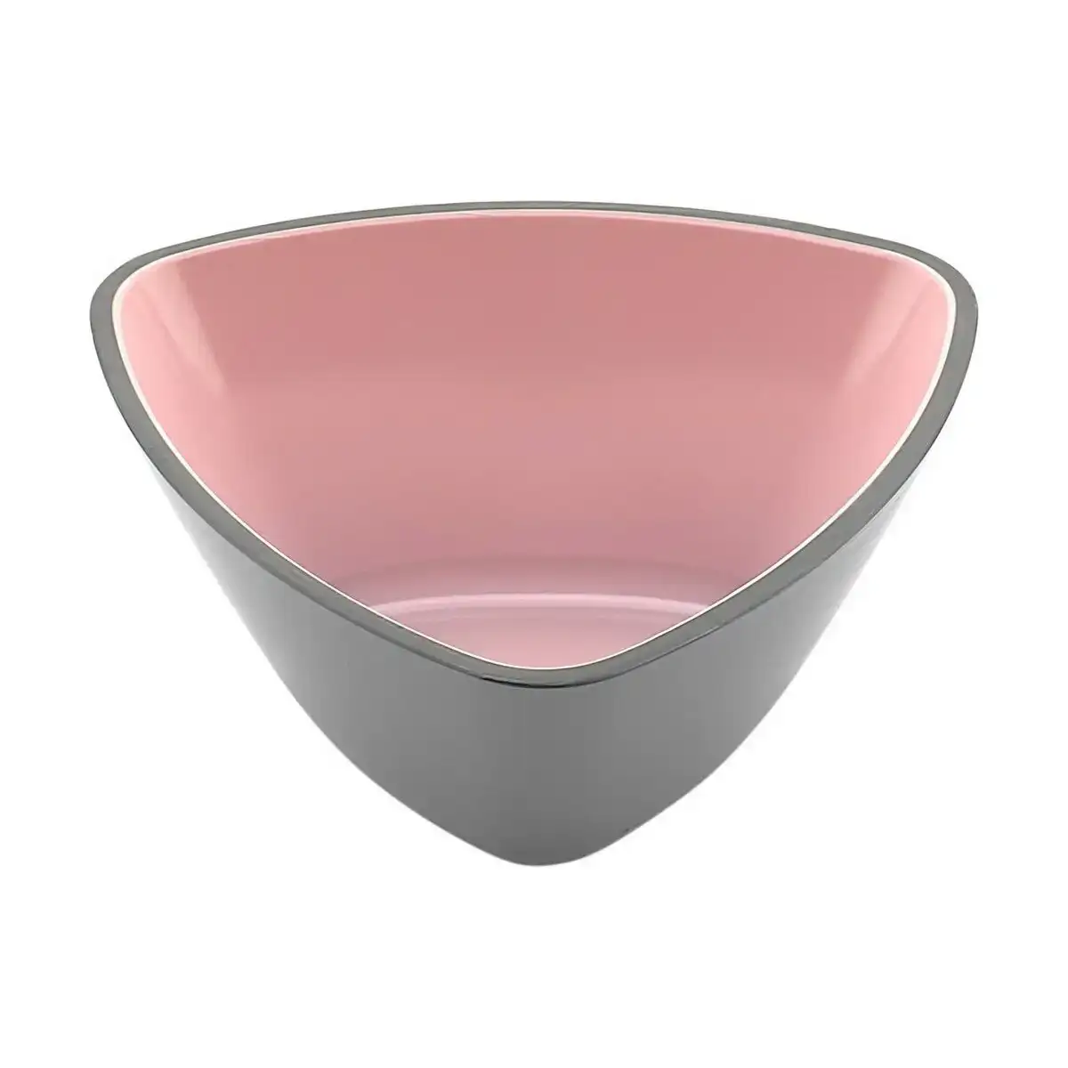 Bol melamine triangulaire rose gris 10 x 4 5 cm_1443. DIAYTAR COTE D'IVOIRE - Où Choisir Devient une Expression de Soi. Découvrez notre boutique en ligne et trouvez des articles qui révèlent votre personnalité et votre style.