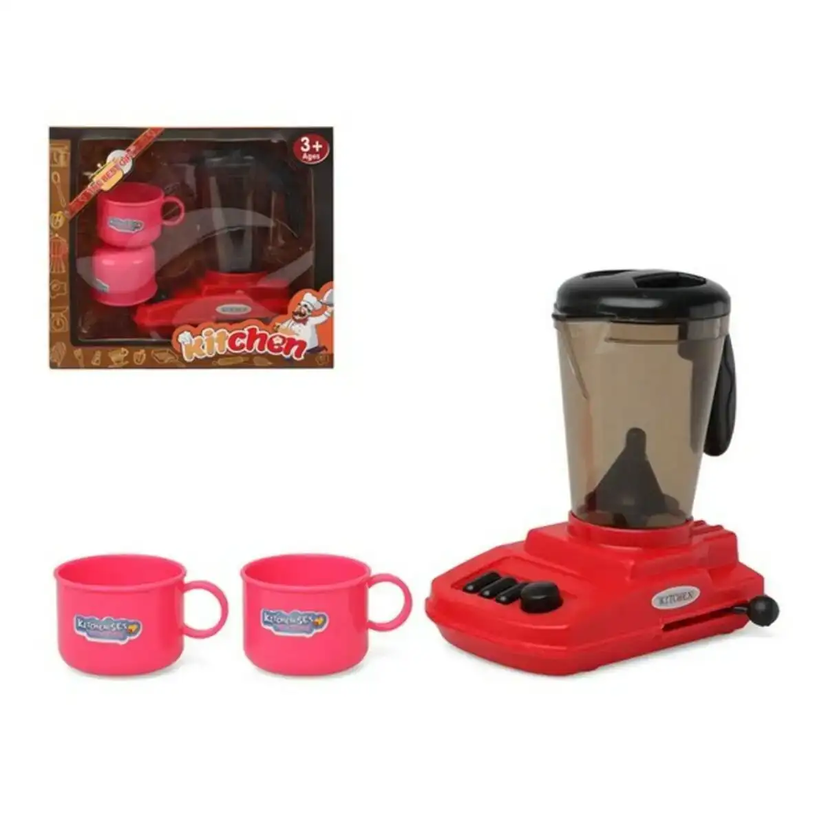 Bol mixeur kitchen rouge_2565. DIAYTAR COTE D'IVOIRE - L'Univers du Choix et de l'Authenticité. Explorez notre catalogue et découvrez des articles qui incarnent le patrimoine du Côte d'Ivoire et la modernité du monde.