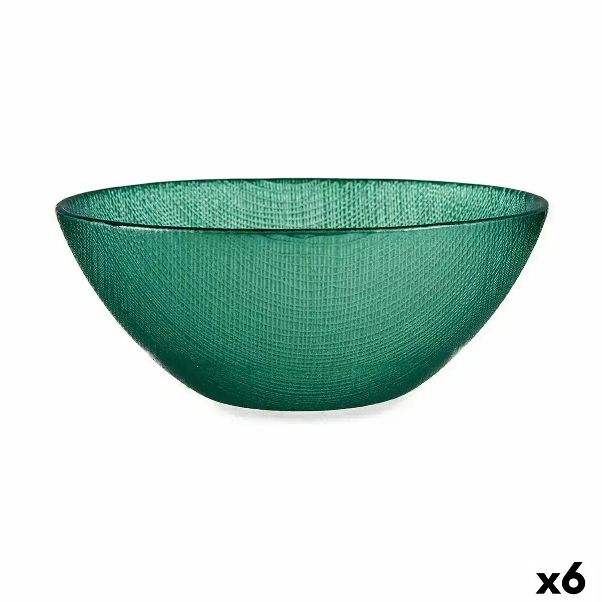 Bol o 15 cm vert verre 6 unites _2142. Bienvenue chez DIAYTAR COTE D'IVOIRE - Où Chaque Produit a son Âme. Découvrez notre gamme et choisissez des articles qui résonnent avec votre personnalité et vos valeurs.