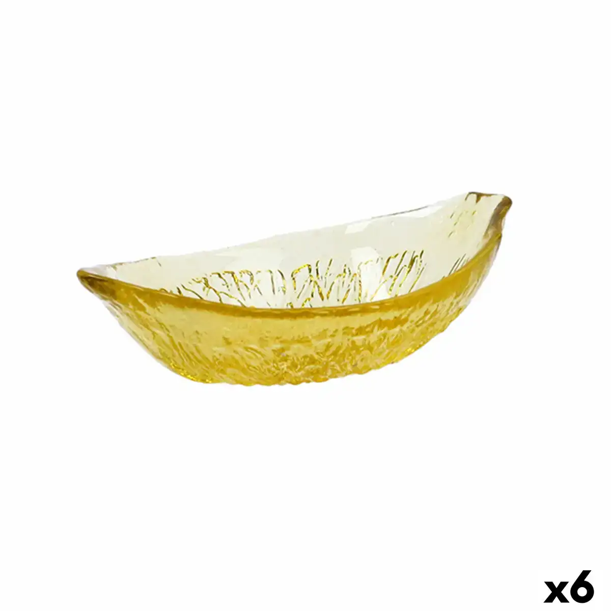 Bol quid acid citron 15 5 x 11 5 x 4 5 cm jaune verre 6 unites _7440. DIAYTAR COTE D'IVOIRE - Où la Tradition s'Harmonise avec le Moderne. Parcourez notre gamme diversifiée et choisissez des produits qui révèlent l'âme du Côte d'Ivoire.