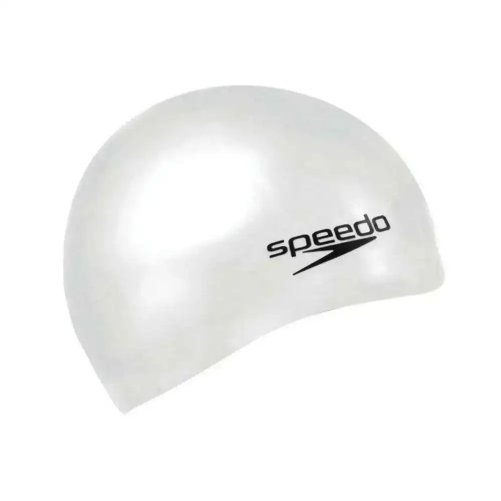 Bonnet de bain speedo plain flat blanc silicone_7257. DIAYTAR COTE D'IVOIRE - Où Chaque Produit a son Histoire à Raconter. Parcourez notre catalogue et découvrez des articles qui portent en eux la passion et l'histoire du Côte d'Ivoire.