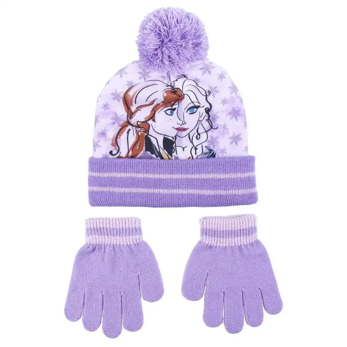 Bonnet et gants frozen violet taille unique _7107. DIAYTAR COTE D'IVOIRE - Où Votre Shopping Prend Vie. Explorez notre boutique en ligne pour trouver des articles qui vous ressemblent et qui ajoutent de l'éclat à votre quotidien.