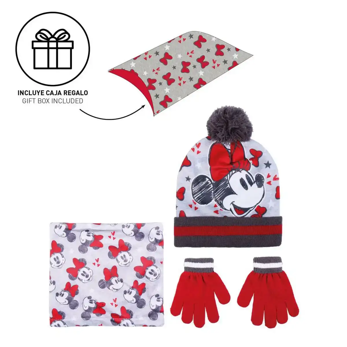 Bonnet gants et echarpe minnie mouse gris taille unique _2992. Bienvenue chez DIAYTAR COTE D'IVOIRE - Où Chaque Détail Fait la Différence. Découvrez notre sélection méticuleuse et choisissez des articles qui répondent à vos exigences.