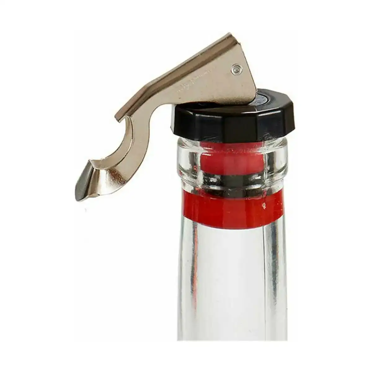 Bouchon hermetique pour bouteille rouge argente noir acier silicone polypropylene 3 5 x 18 5 x 12 cm_3678. Bienvenue chez DIAYTAR COTE D'IVOIRE - Où Chaque Produit a son Âme. Découvrez notre gamme et choisissez des articles qui résonnent avec votre personnalité et vos valeurs.