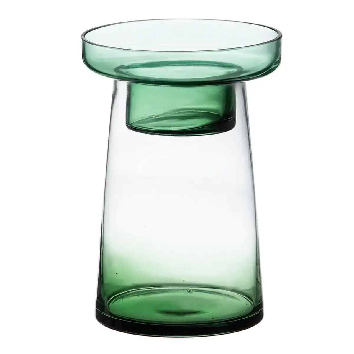 Bougeoir 16 5 x 16 5 x 23 5 cm vert verre_3878. DIAYTAR COTE D'IVOIRE - L'Art de Choisir, l'Art de Vivre. Parcourez notre boutique en ligne et découvrez des produits qui transforment chaque choix en une expérience enrichissante.