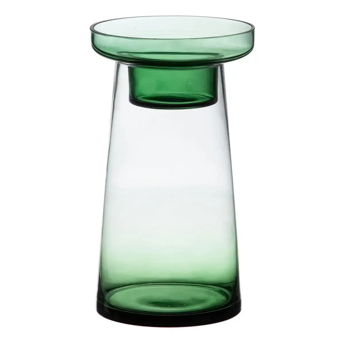 Bougeoir 16 5 x 16 5 x 28 5 cm vert verre_7719. DIAYTAR COTE D'IVOIRE - Où la Qualité et la Diversité Fusionnent. Explorez notre boutique en ligne pour découvrir une gamme variée de produits qui incarnent l'excellence et l'authenticité.