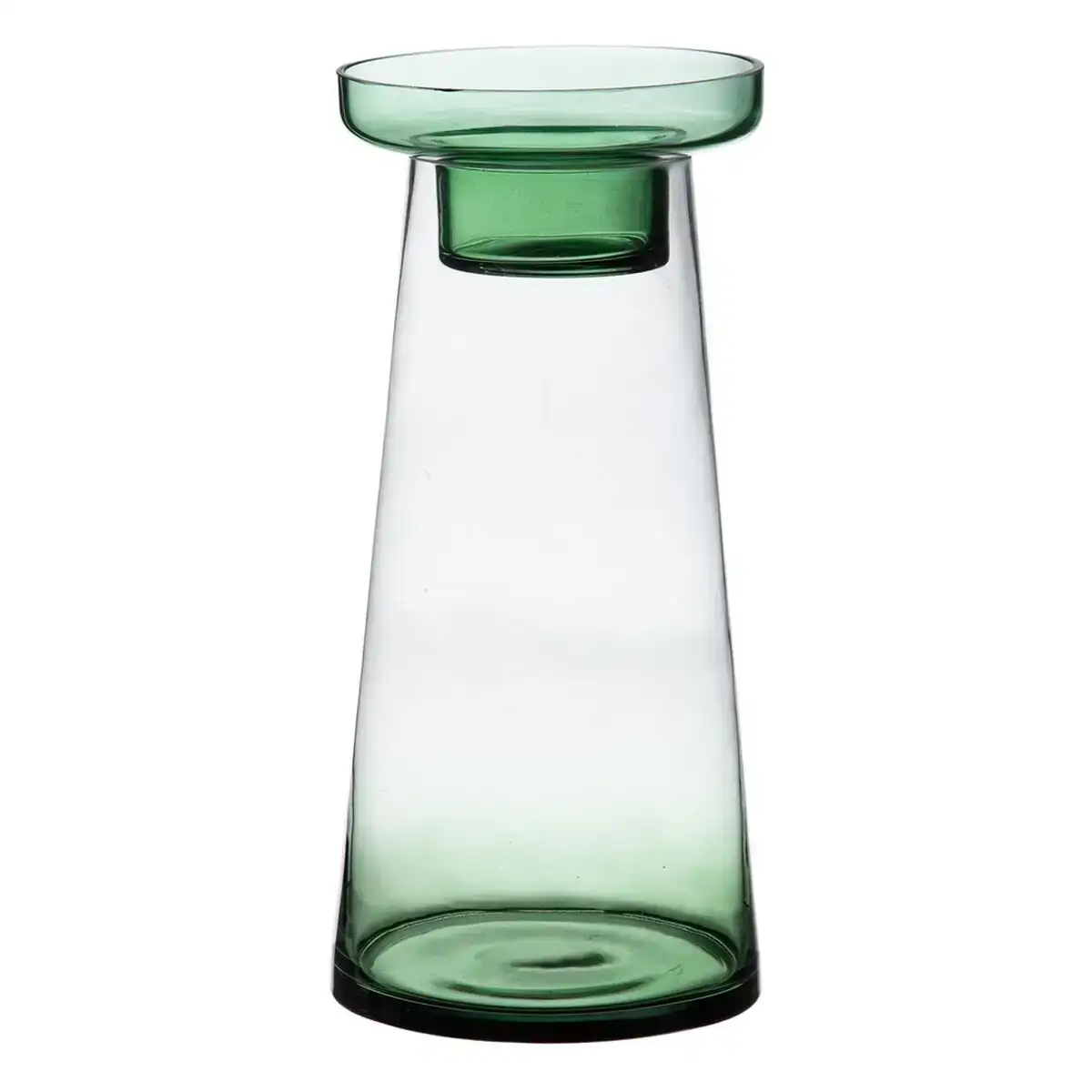 Bougeoir 16 5 x 16 5 x 35 cm vert verre_5148. DIAYTAR COTE D'IVOIRE - Où Chaque Sélection est une Victoire. Découvrez notre boutique en ligne et trouvez des articles qui vous rendent la vie plus belle, un choix à la fois.