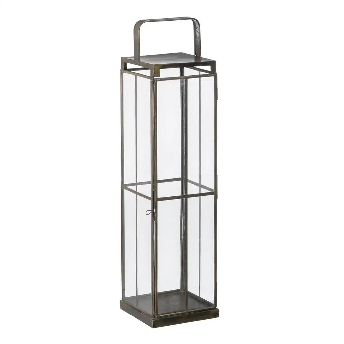 Bougeoir 16 x 16 x 64 cm verre dore metal_4554. DIAYTAR COTE D'IVOIRE - Votre Destination Shopping d'Exception. Parcourez nos rayons virtuels et choisissez des produits qui incarnent l'excellence et la diversité.