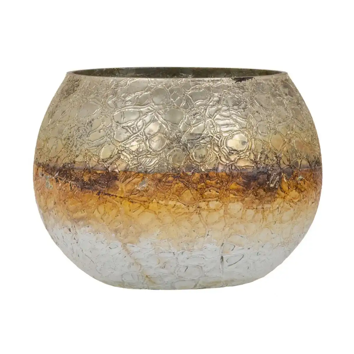 Bougeoir 18 x 18 x 14 cm verre gris blanc_5764. DIAYTAR COTE D'IVOIRE - Votre Boutique en Ligne, Votre Identité. Naviguez à travers notre plateforme et choisissez des articles qui expriment qui vous êtes et ce que vous chérissez.