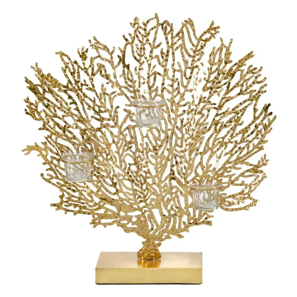 Bougeoir 48 x 12 x 50 cm dore metal_3011. Bienvenue sur DIAYTAR COTE D'IVOIRE - Où le Shopping est une Affaire Personnelle. Découvrez notre sélection et choisissez des produits qui reflètent votre unicité et votre individualité.