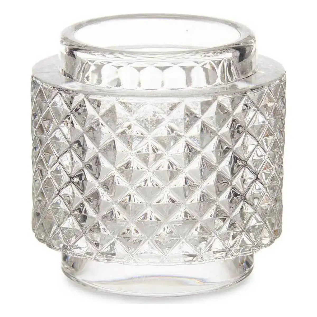 Bougeoir 9 x 8 8 x 9 cm transparent verre_4237. Entrez dans l'Univers de DIAYTAR COTE D'IVOIRE - Où l'Authenticité Renouvelle Votre Quotidien. Explorez notre gamme de produits et trouvez des articles qui reflètent votre essence.