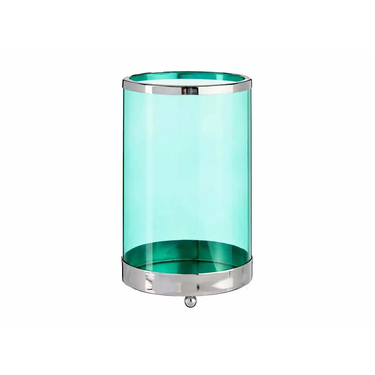 Bougeoir argente bleu cylindre 12 2 x 19 5 x 12 2 cm metal verre_2784. Bienvenue sur DIAYTAR COTE D'IVOIRE - Où Chaque Article a son Histoire. Découvrez notre sélection méticuleuse de produits qui racontent l'authenticité et la beauté du Côte d'Ivoire.