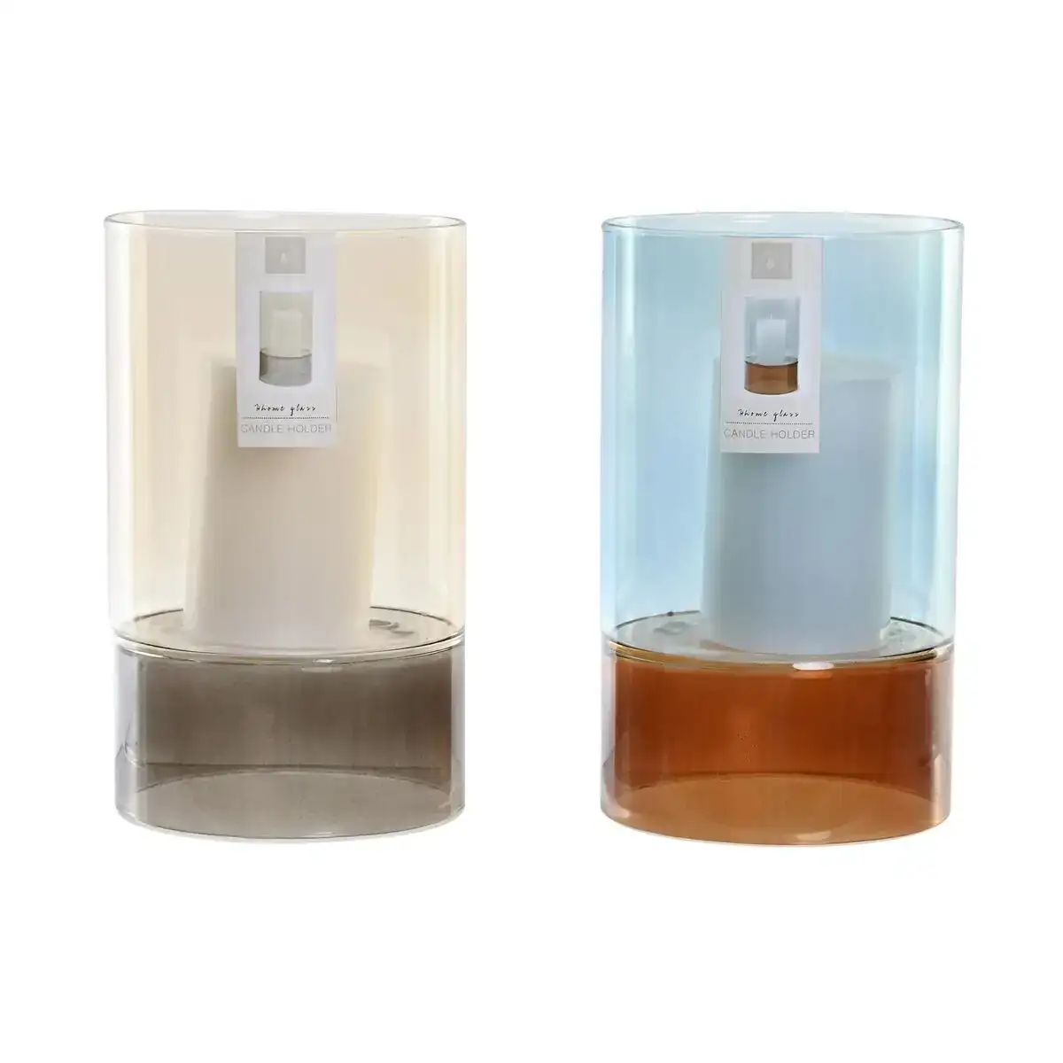 Bougeoir dkd home decor verre bicolore cire 13 x 13 x 21 cm 2 unites _9880. Entrez dans l'Univers de DIAYTAR COTE D'IVOIRE - Où Choisir est un Plaisir. Explorez notre catalogue diversifié et trouvez des articles qui reflètent vos goûts et votre personnalité.
