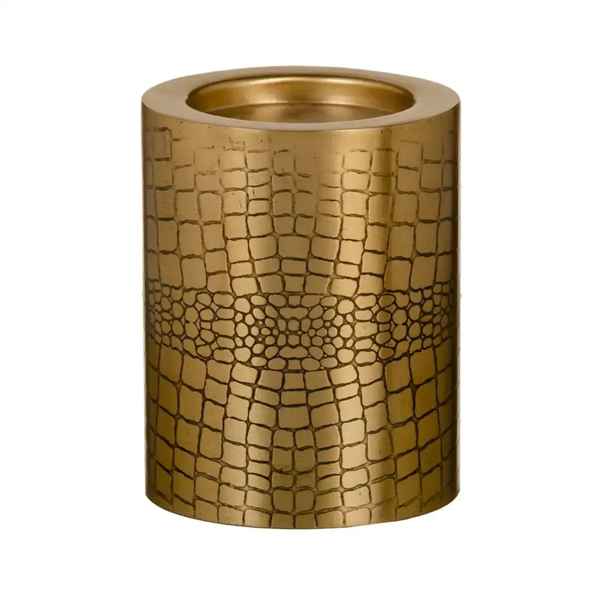 Bougeoir dore metal 12 x 12 x 15 cm_1029. DIAYTAR COTE D'IVOIRE - Votre Passage vers l'Exceptionnel. Naviguez à travers notre sélection minutieuse et découvrez des articles qui apportent une touche spéciale à chaque instant de votre vie.