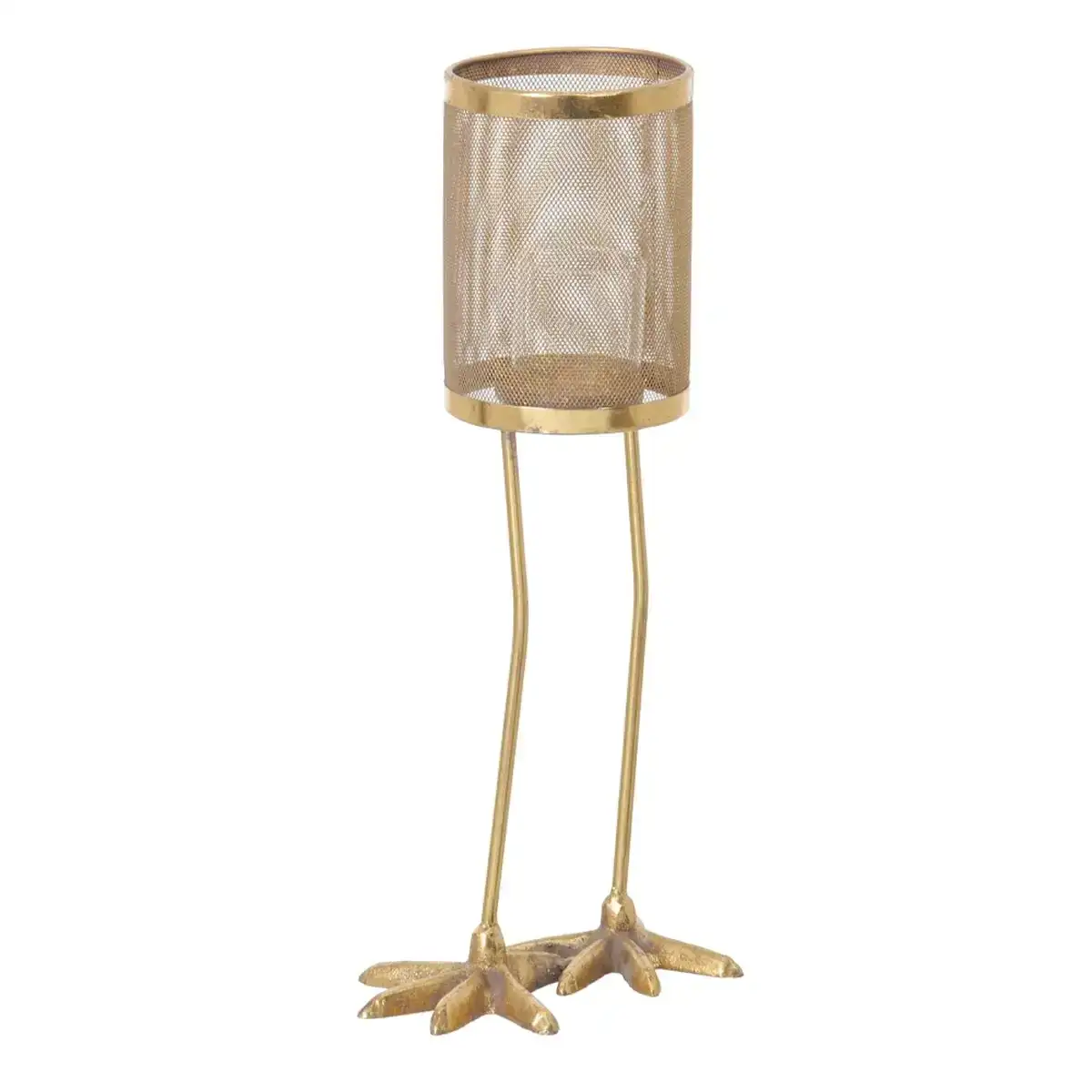 Bougeoir dore metal 23 x 14 x 50 cm_9999. Bienvenue chez DIAYTAR COTE D'IVOIRE - Où le Shopping Devient un Voyage. Explorez notre plateforme pour dénicher des produits uniques, racontant l'histoire et l'âme du Côte d'Ivoire.