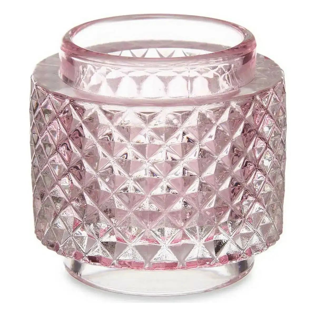 Bougeoir rose verre 7 5 x 7 5 x 7 5 cm _8743. Bienvenue chez DIAYTAR COTE D'IVOIRE - Votre Porte d'Accès à la Diversité. Découvrez notre boutique en ligne et choisissez parmi une pléthore d'articles qui célèbrent la richesse culturelle du Côte d'Ivoire et au-delà.