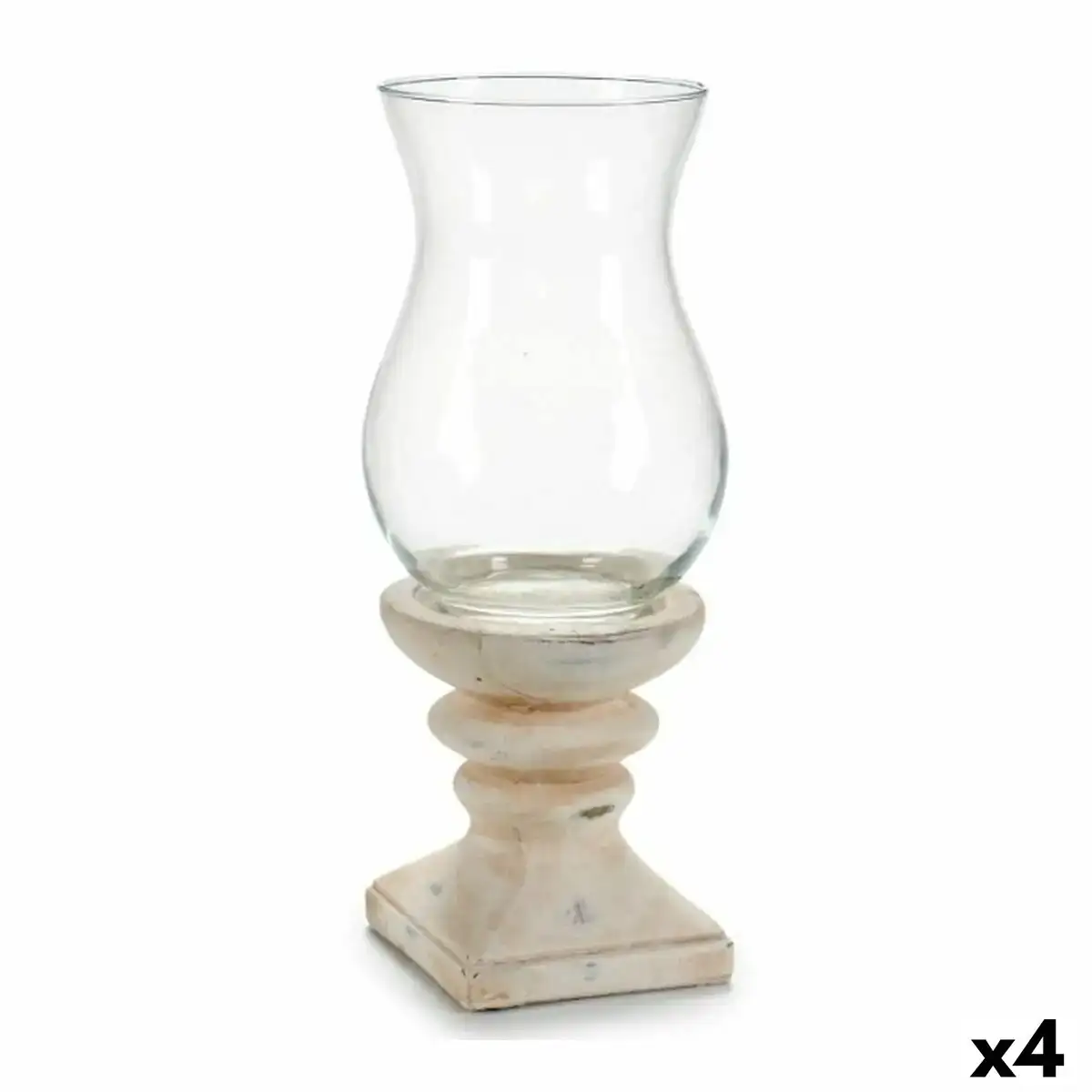 Bougeoir transparent pierre verre 16 5 x 38 5 x 16 5 cm 4 unites _1846. DIAYTAR COTE D'IVOIRE - Où Chaque Sélection Vous Parle. Parcourez nos catégories et découvrez des produits qui reflètent vos passions et vos besoins, pour un shopping personnel et inspirant.