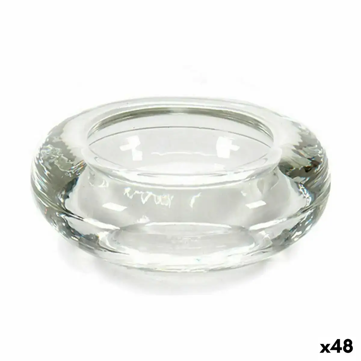 Bougeoir transparent verre 6 5 x 2 5 x 6 5 cm 48 unites _9067. DIAYTAR COTE D'IVOIRE - Où Chaque Achat Raconte une Histoire. Explorez notre boutique en ligne et créez votre propre narration à travers notre diversité de produits, chacun portant une signification unique.