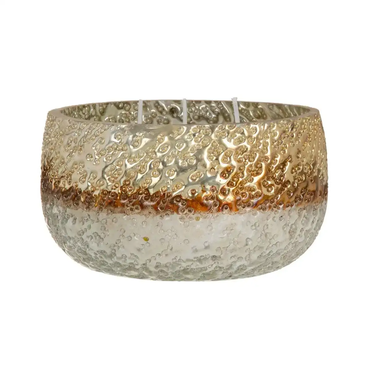 Bougeoir verre creme 13 x 13 x 8 cm_7707. DIAYTAR COTE D'IVOIRE - Votre Escale Shopping incontournable. Explorez notre boutique en ligne et dénichez des trésors qui reflètent la richesse culturelle et la modernité du Côte d'Ivoire.