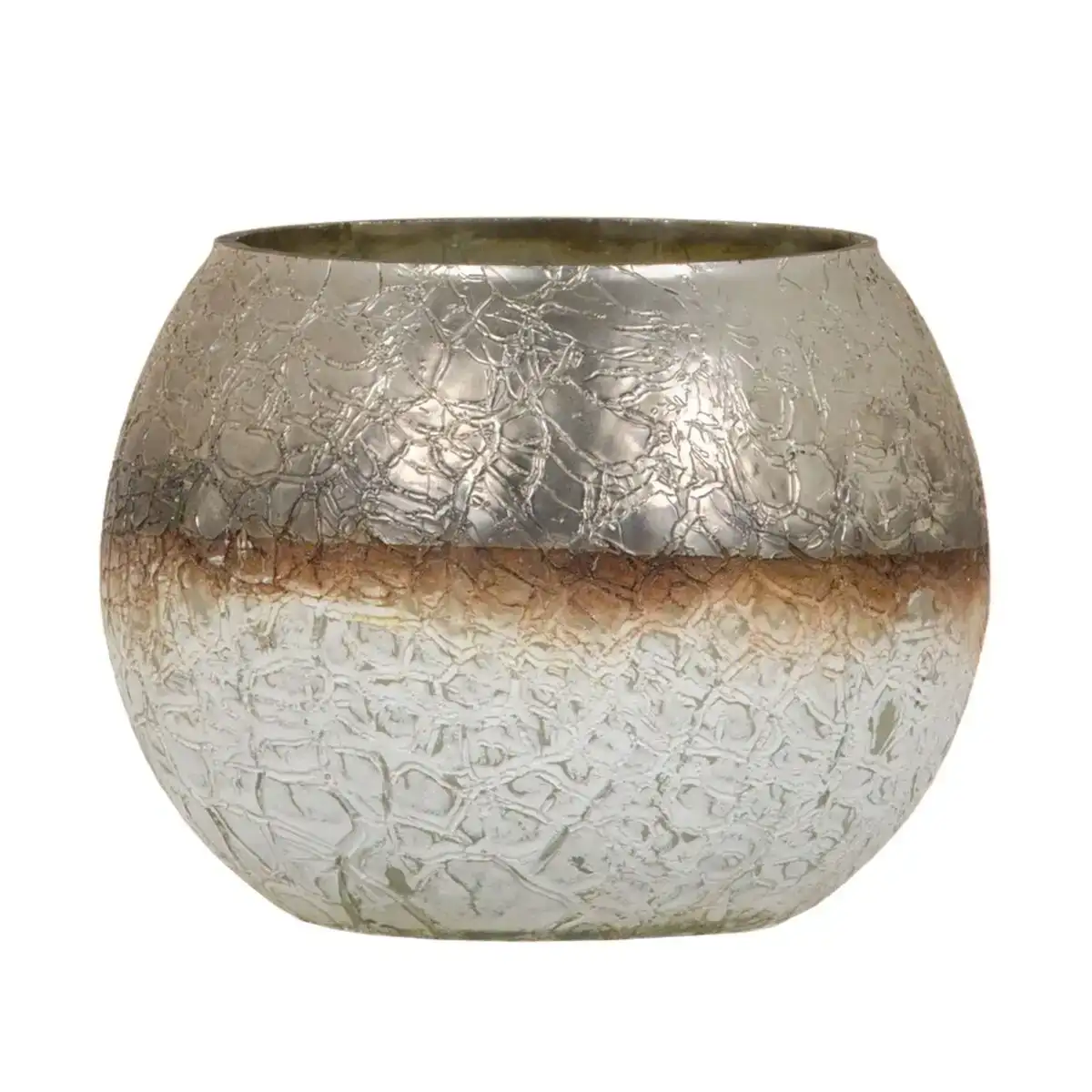 Bougeoir verre gris 15 x 15 x 11 cm blanc_7891. DIAYTAR COTE D'IVOIRE - Votre Destination de Shopping Authentique au Côte d'Ivoire. Plongez dans notre boutique en ligne pour découvrir des produits qui célèbrent la riche culture et l'artisanat du pays.