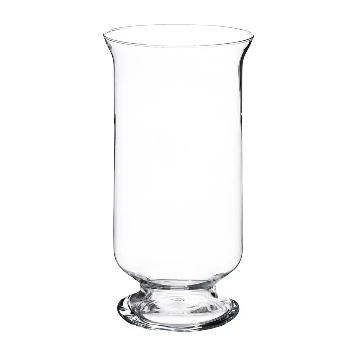 Bougeoir verre transparent 19 x 19 x 36 cm_2555. DIAYTAR COTE D'IVOIRE - Où Choisir est un Acte d'Amour pour le Côte d'Ivoire. Explorez notre boutique en ligne et choisissez des articles qui célèbrent la culture et l'artisanat du pays.