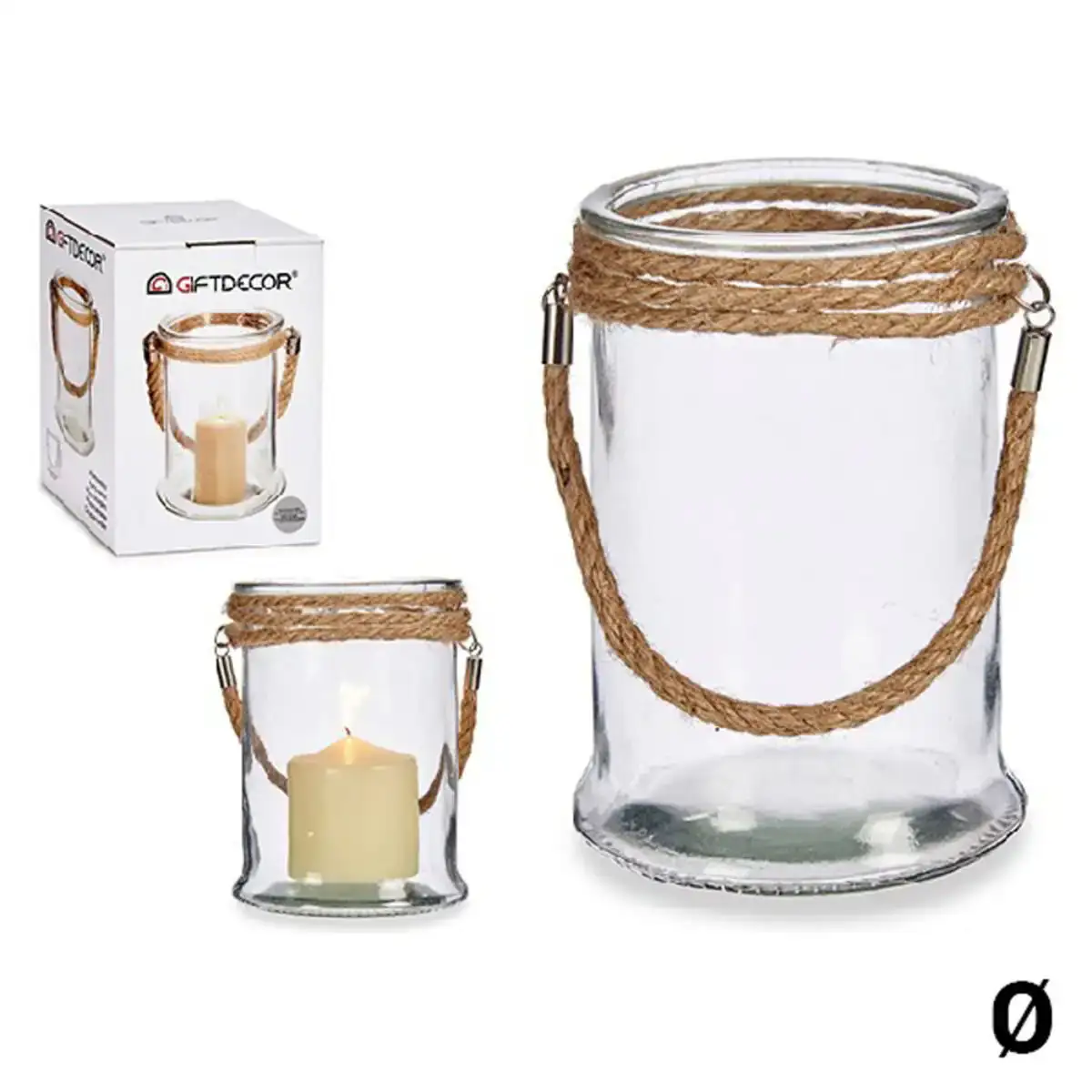 Bougeoir verre transparent verre_6099. DIAYTAR COTE D'IVOIRE - L'Art de Vivre le Shopping Authentique. Découvrez notre boutique en ligne et trouvez des produits qui célèbrent la culture et l'héritage du Côte d'Ivoire.