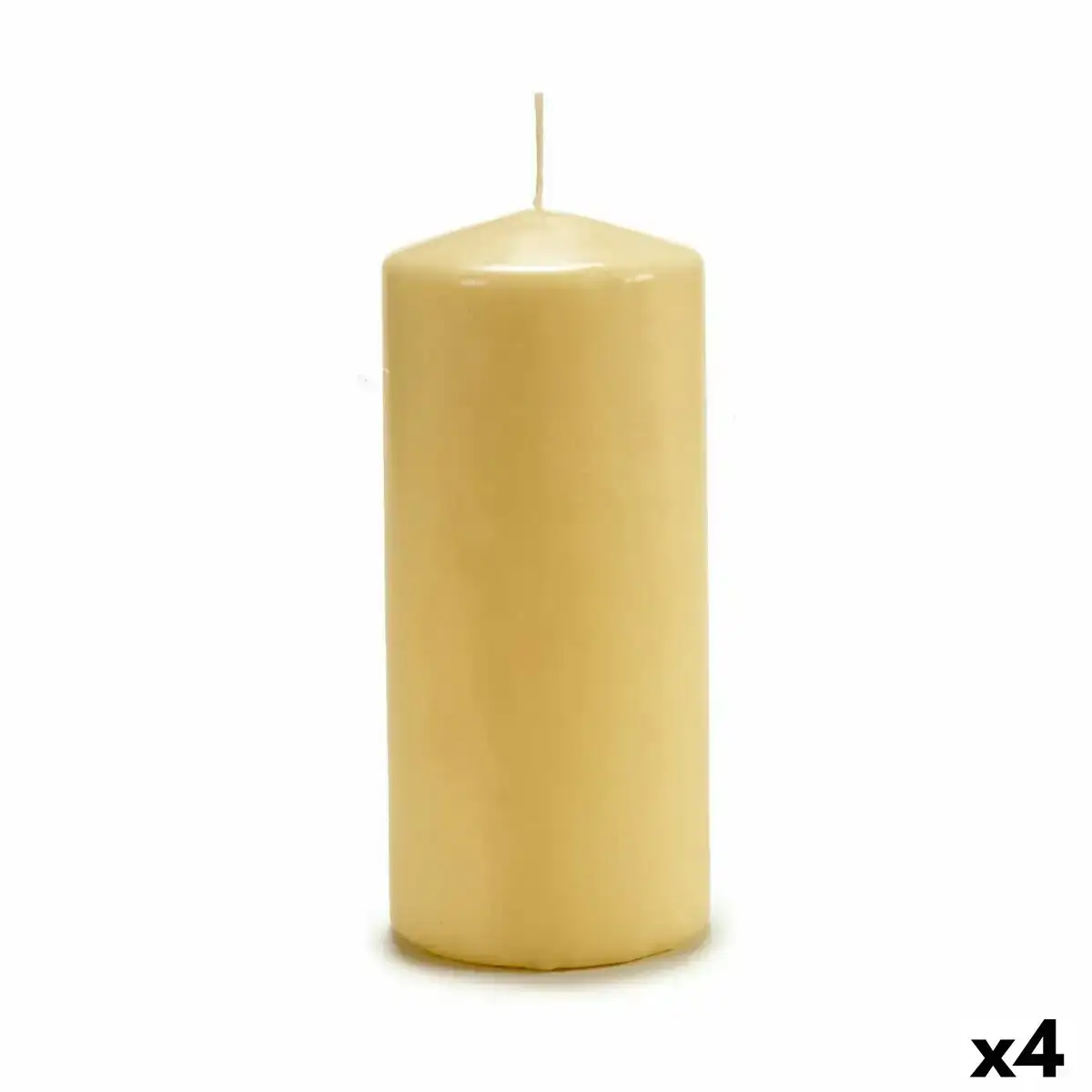 Bougie 9 x 20 x 9 cm creme 4 unites _6889. DIAYTAR COTE D'IVOIRE - Votre Portail Vers l'Exclusivité. Explorez notre boutique en ligne pour trouver des produits uniques et exclusifs, conçus pour les amateurs de qualité.