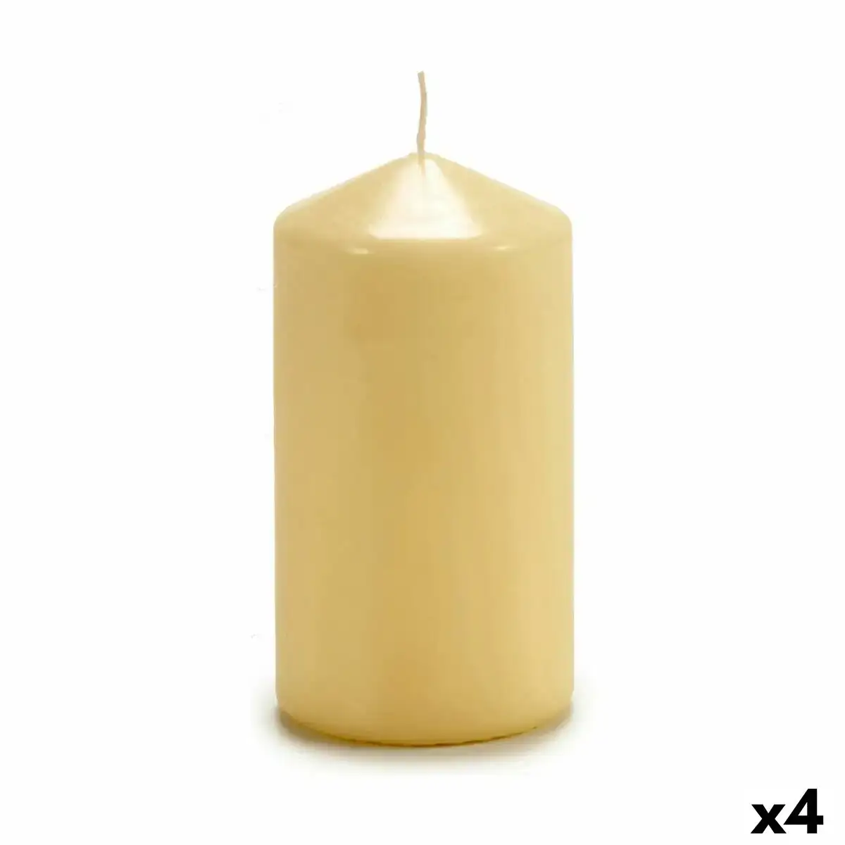 Bougie creme 7 x 13 x 7 cm 4 unites _8287. DIAYTAR COTE D'IVOIRE - Où Chaque Détail Fait la Différence. Parcourez notre sélection soignée et choisissez des articles qui rehaussent votre quotidien, du fonctionnel à l'esthétique.
