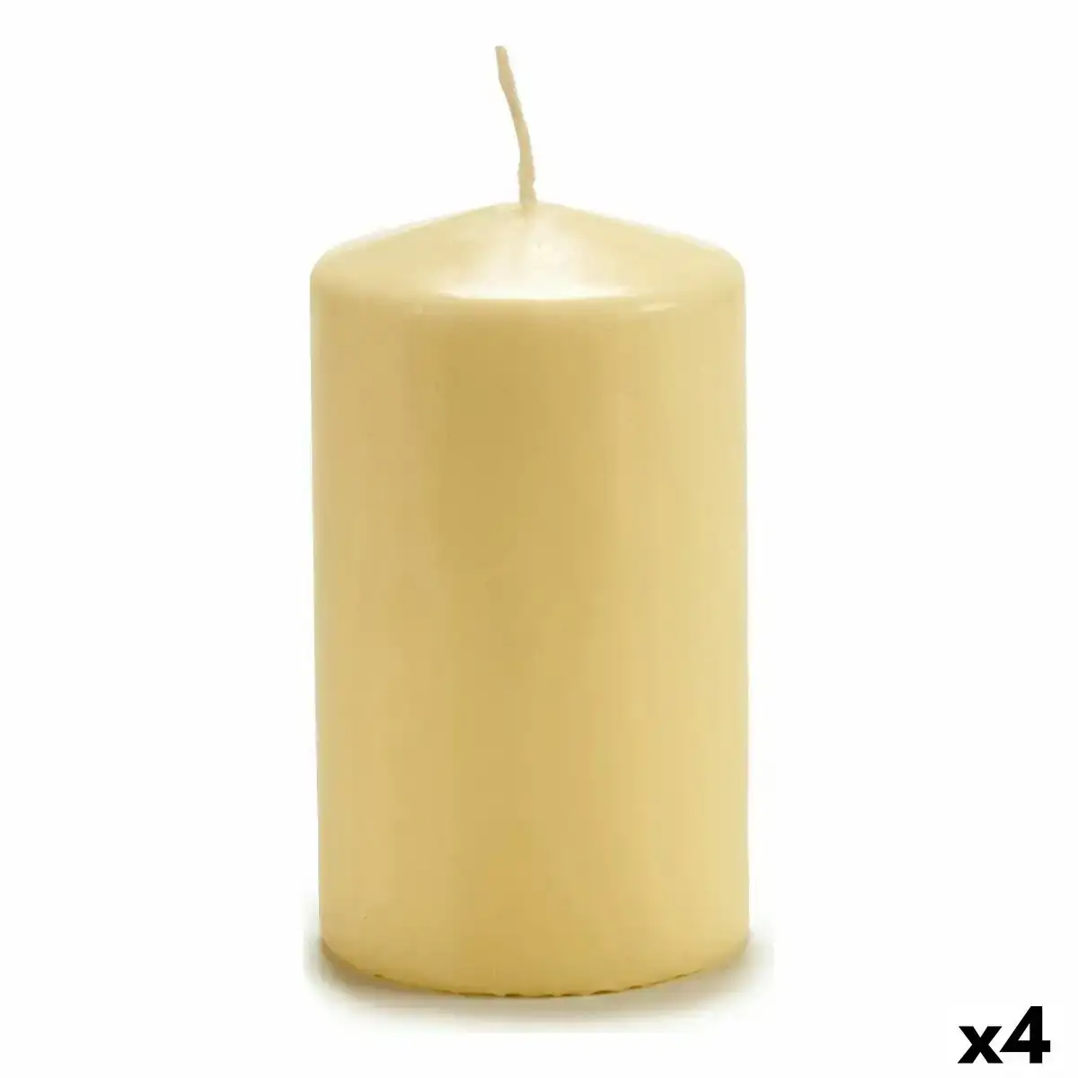 Bougie creme 9 x 15 x 9 cm 4 unites _3937. Bienvenue chez DIAYTAR COTE D'IVOIRE - Votre Destination Shopping Complète! Découvrez une boutique en ligne généraliste au Côte d'Ivoire offrant une vaste gamme de produits, allant des vêtements aux gadgets électroniques, en passant par l'artisanat local.
