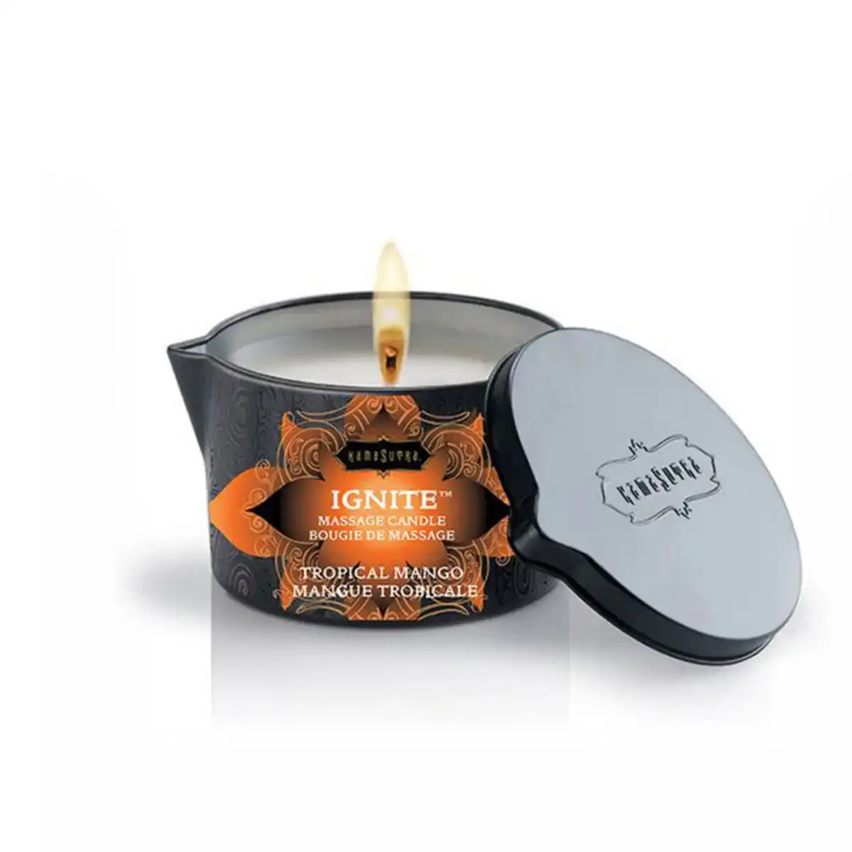 Bougie de massage mangue tropicale kama sutra ks10229_4653. DIAYTAR COTE D'IVOIRE - Là où la Beauté Rencontre la Fonctionnalité. Parcourez notre sélection pour trouver des produits qui allient esthétique et praticité, pour un quotidien sublimé.