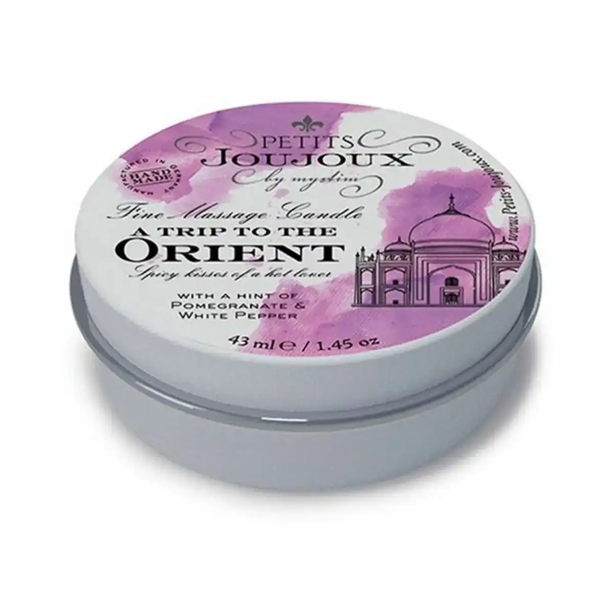 Bougie de massage orient 33g petits joujoux 67649_1410. DIAYTAR COTE D'IVOIRE - Là où le Chic Rencontre la Tradition. Naviguez à travers notre catalogue et choisissez des produits qui équilibrent l'élégance intemporelle et l'innovation moderne.