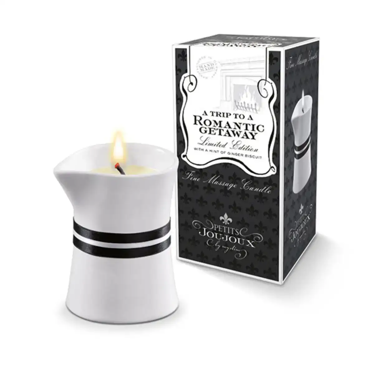 Bougie de massage rom escapade 120 g petits joujoux 7267_3667. DIAYTAR COTE D'IVOIRE - Où Chaque Sélection est une Victoire. Découvrez notre boutique en ligne et trouvez des articles qui vous rendent la vie plus belle, un choix à la fois.
