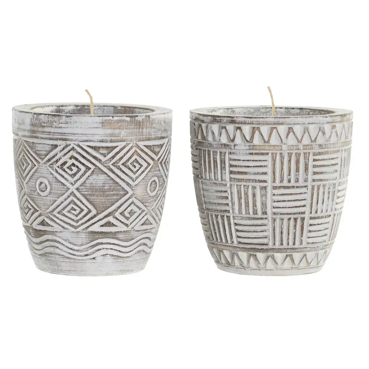 Bougie dkd home decor bois cire 2 unites _4746. DIAYTAR COTE D'IVOIRE - L'Équilibre Parfait entre Tradition et Modernité. Explorez notre collection pour trouver des produits qui incarnent la culture et la contemporanéité du Côte d'Ivoire.