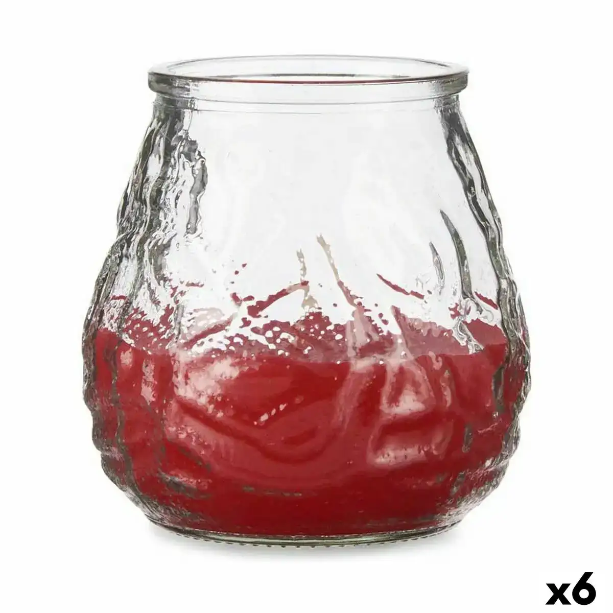 Bougie geranium rouge transparent verre paraffine 6 unites 9 x 9 5 x 9 cm _8082. DIAYTAR COTE D'IVOIRE - Votre Boutique en Ligne, Votre Identité. Naviguez à travers notre plateforme et choisissez des articles qui expriment qui vous êtes et ce que vous chérissez.