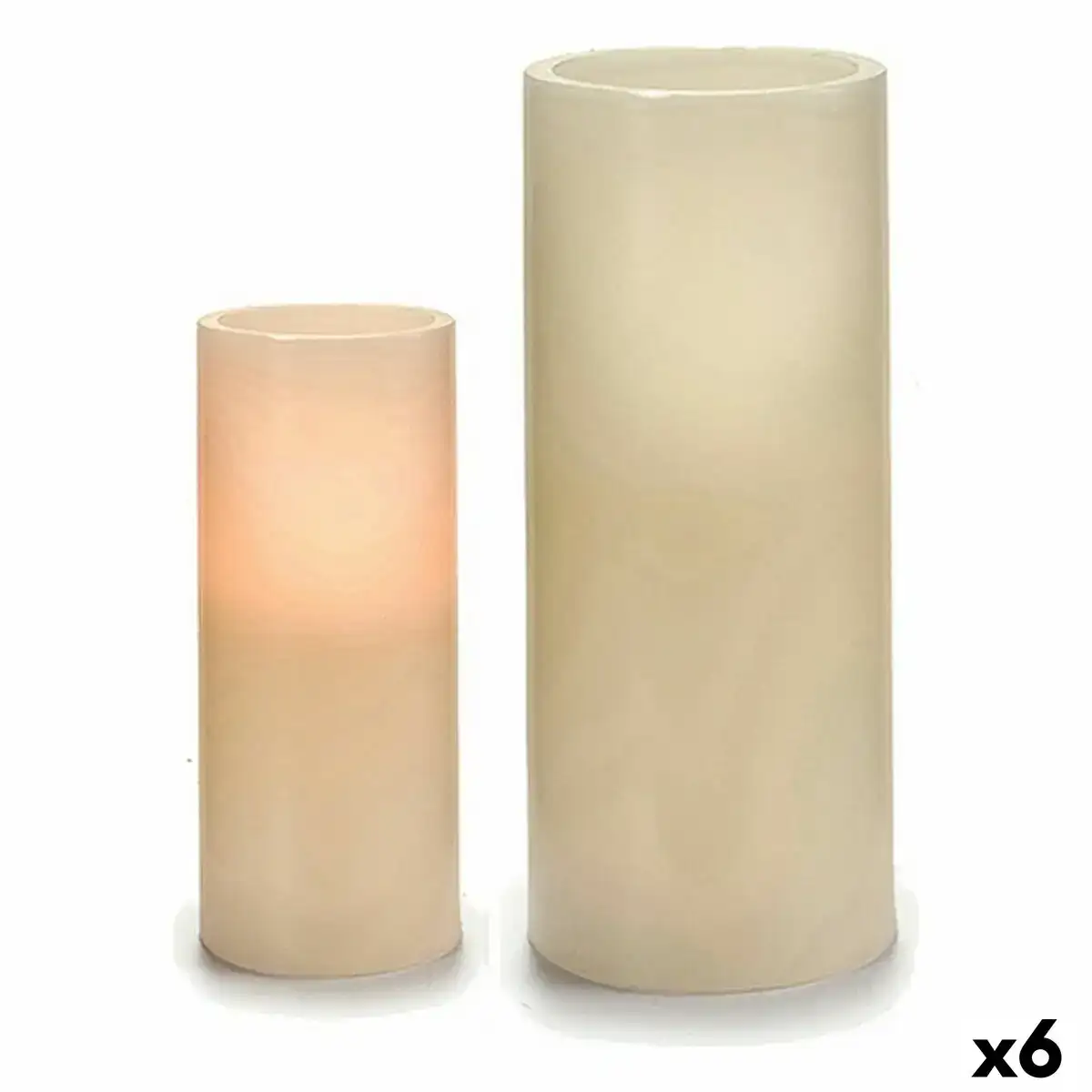 Bougie led 7 5 x 17 3 x 7 5 cm creme 6 unites _5556. DIAYTAR COTE D'IVOIRE - Où Choisir est un Plaisir Responsable. Parcourez notre catalogue et choisissez des produits qui incarnent notre engagement envers des pratiques durables et éthiques.